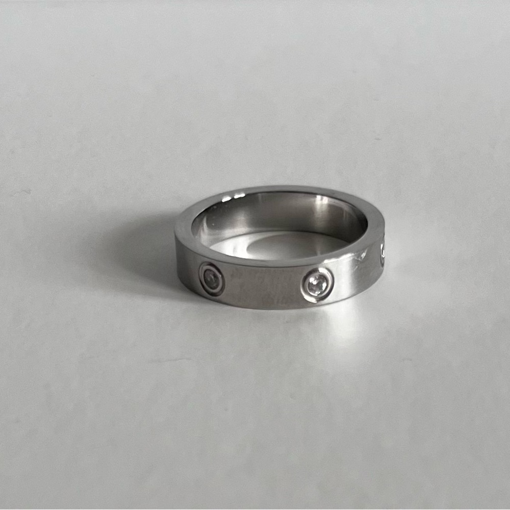 18K Gold Plated Titanium Steel Stacking Ring